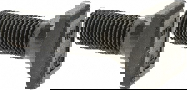 Steel T-Slot Bolt: M16 x 2, 45 mm Thread Length, 18 mm Slot Width, Black Finish